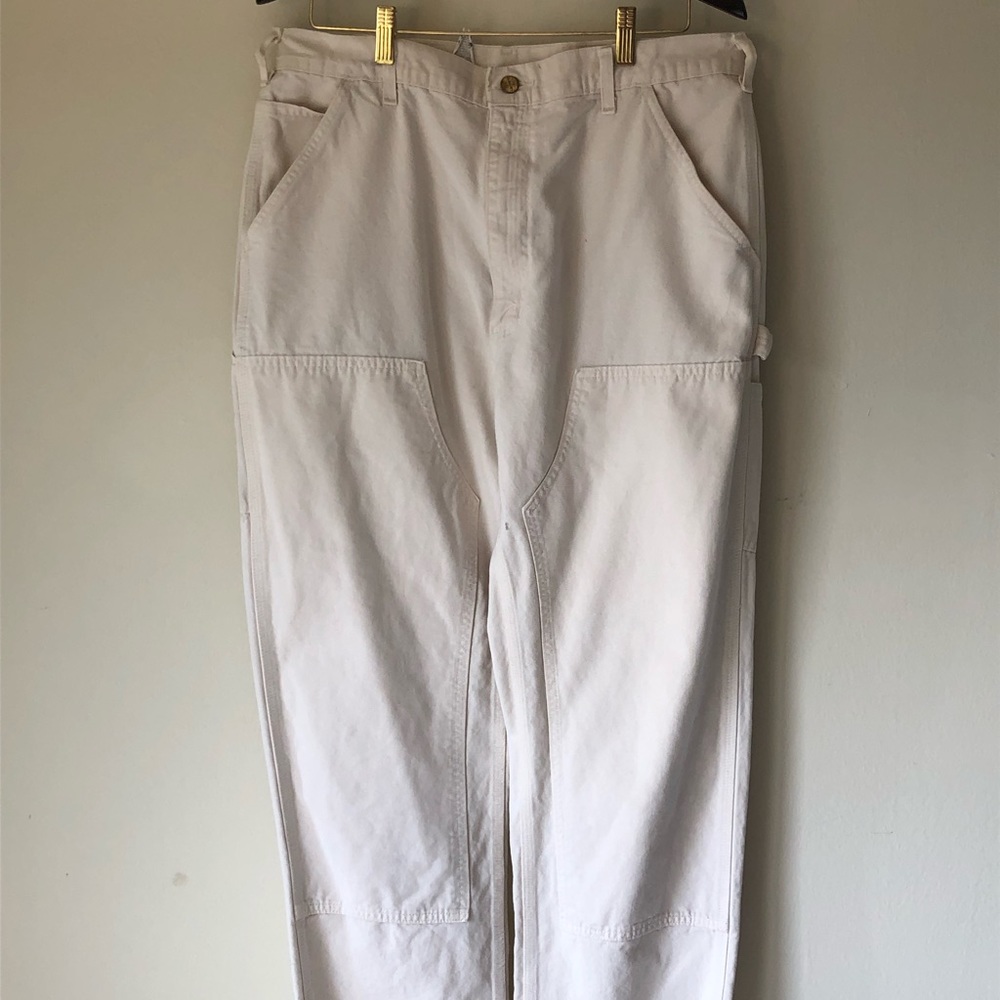 Carhartt natural white work pants 36x34
